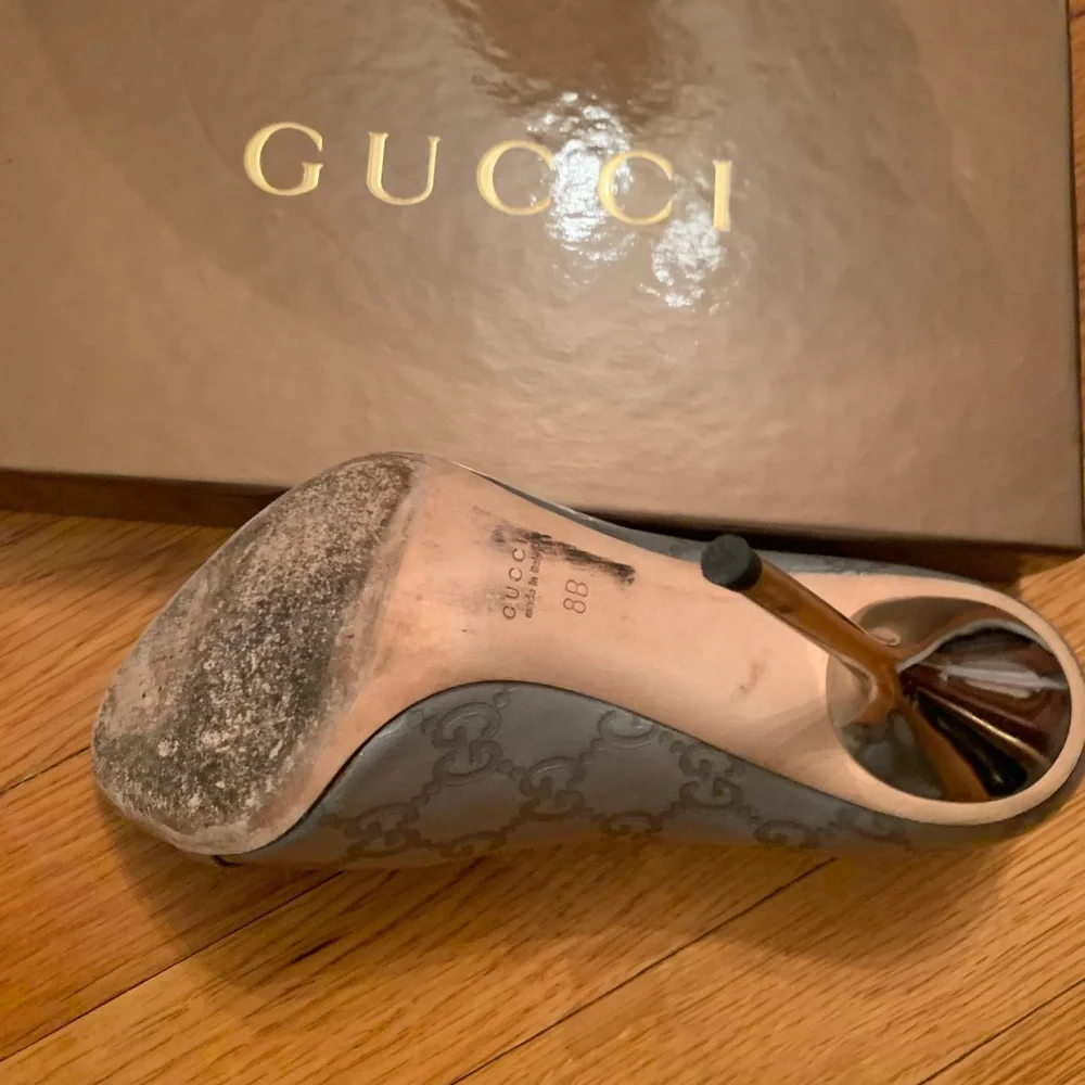 Gucci Silver Heeled Women's Shoes - Picture 2 of 3